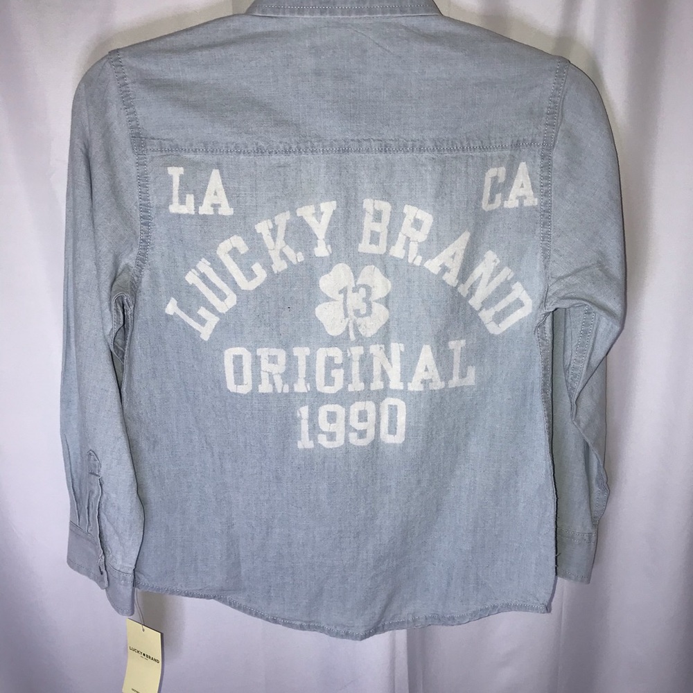 Lucky Brand kids chambray long sleeve boys